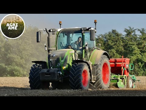 Semina frumento | Fendt 516 Vario + Amazone & Agro-Masz SR-300 | Az. agr. le Colombere di Bozzoni