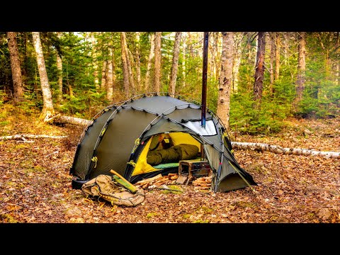 HOT TENT CAMPING SOLO OVERNIGHTER