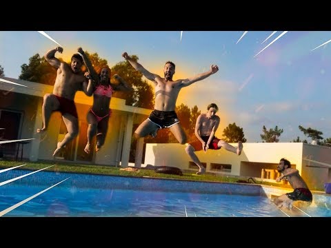 DESAFIO DE SALTOS NA PISCINA ! [ BATALHA DE YOUTUBERS ]