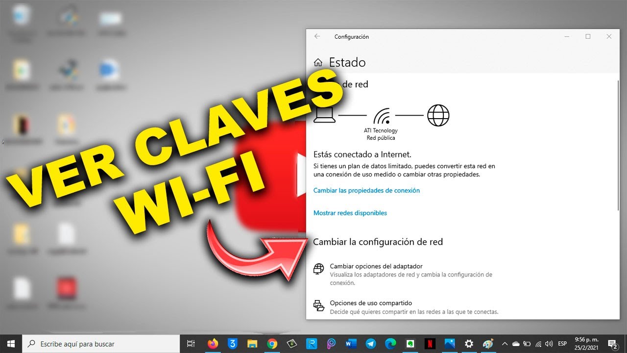 ✅ COMO VER LAS CONTRASEÑAS / CLAVES (WIFI) EN MI PC | SIN PROGRAMAS | MÉTODO 2026 | Fácil y Rápido