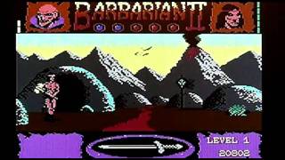 Barbarian II on Commodore 64 / C64. Gameplay & Commentary