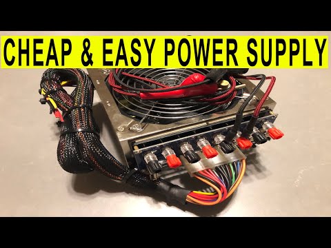 Cheap and easy ATX Bench Power Supply for powering projects