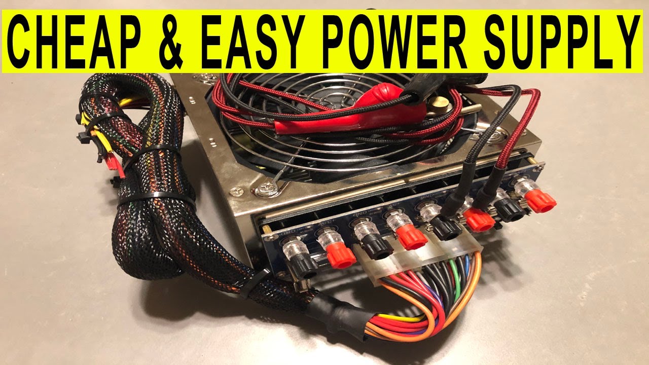 Cheap and easy ATX Bench Power Supply for powering projects