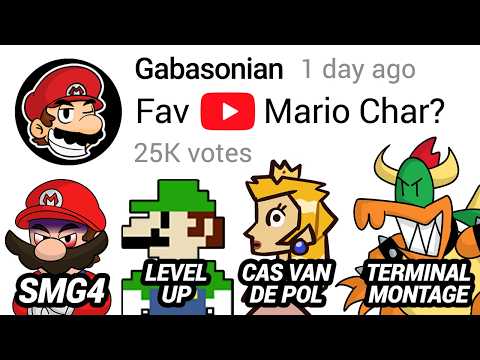 Funny YouTube Mario Characters Poll Compilation - Gabasonian