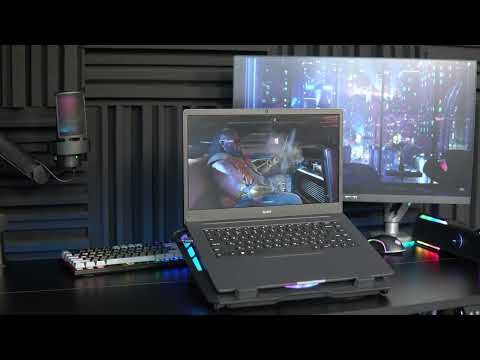 Підставка для ноутбука GAMEPRO CP740 з охолодженням, Чорний Підставка для ноутбука GAMEPRO CP740 з охолодженням, Чорний
