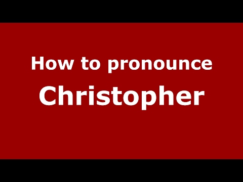 How to pronounce Christopher (Germany/German) - PronounceNames.com