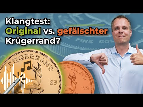 Klangtest: Original vs. gefälschter Krügerrand