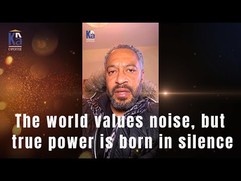 The world values noise, but true power is born in silence