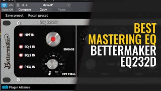 Video thumbnail for BEST MASTERING EQ in 2021? (The BETTERMAKER EQ232D plugin) by FABRIEK Audio