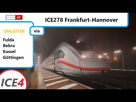 [RE-UPLOAD] Frankfurt/Main-Hannover *ICE278* (ICE4 II BR412) Führerstandsmitfahrt/Cabride