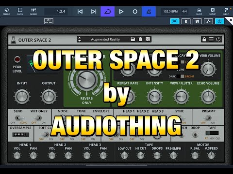 Outer Space  by AudioThing - Vintage Tape Echo & Reverb - Tutorial & Demo for the iPad