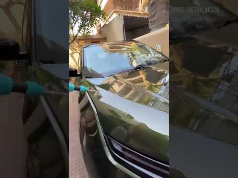 Tata Harrier Ceramic coating #hydrophobic#glossy#tataharrier#mafra#ceramiccoating#wizdetailing