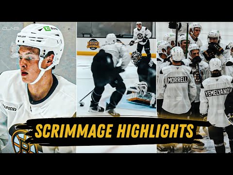 Bruins Dev Camp Scrimmage HIGHLIGHTS: James Hagens Almost GAME WINNER