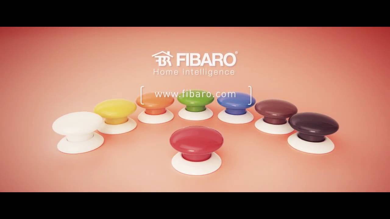 Fibaro Funk-Wandsender Z-Wave Button Orange