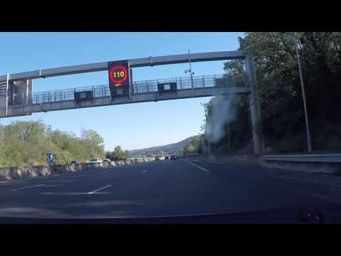 France by Autoroute - A7 - Lyon Vienne - A47 junction for Clermont