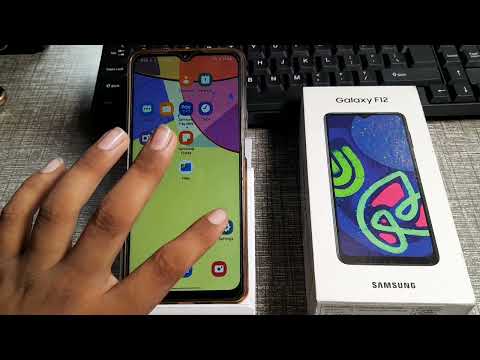 how to on high contract fonts font in Samsung Galaxy f12