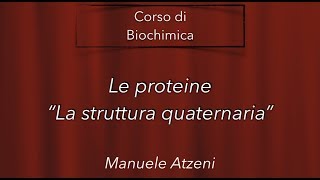 La struttura quaternaria delle proteine - L34