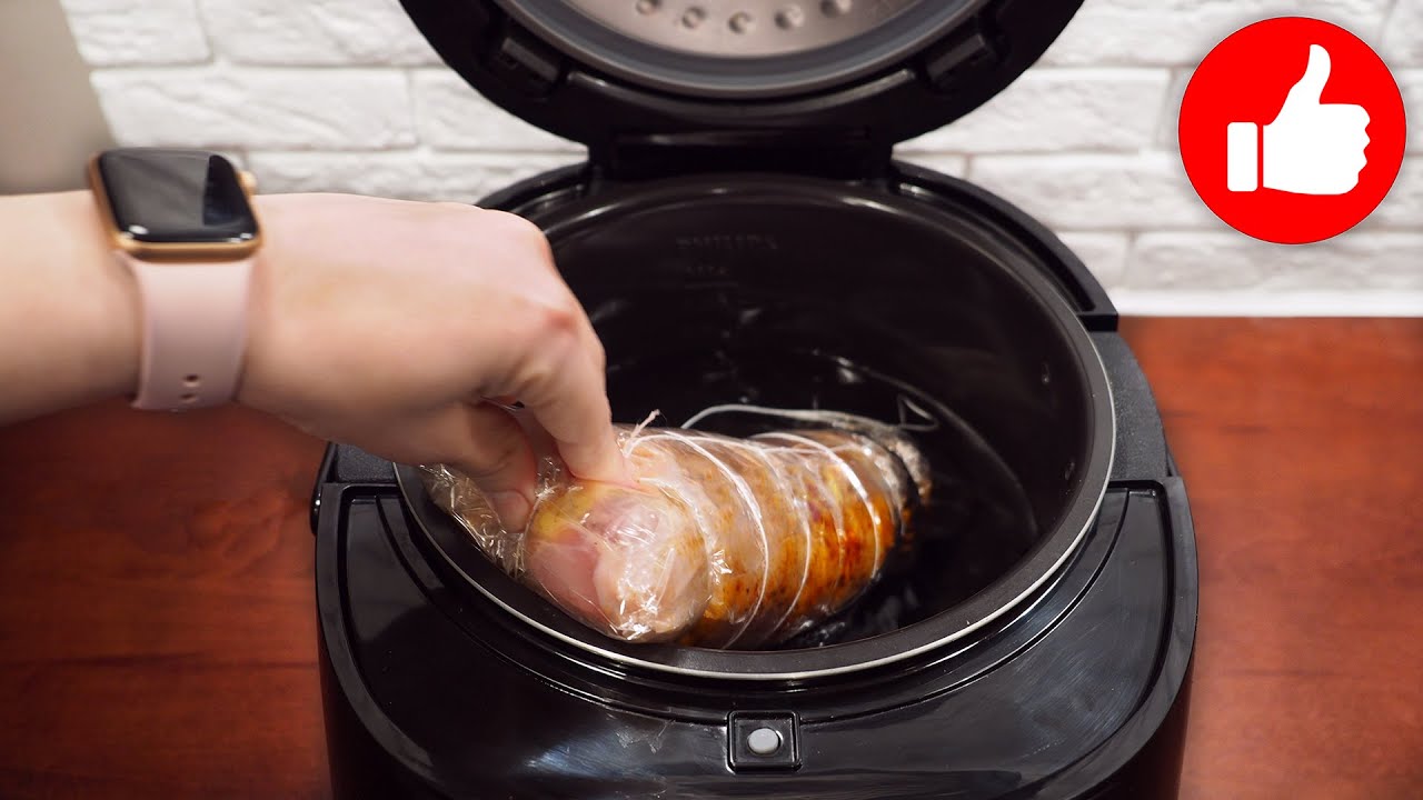Беру курицу, сыр и пакет и готовлю вкусную домашнюю колбасу в мультиварке!