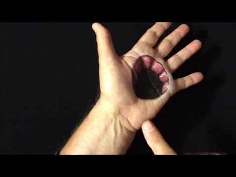 Drawing a Hole in the Hand - 3D Trick Art on Hand