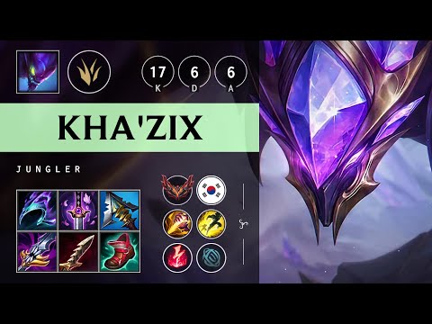 Kha'Zix Jungle vs Graves: Rampage - KR Grandmaster Patch 14.22