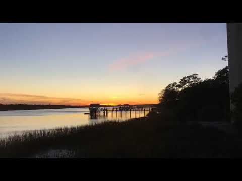 Beautiful Sunset Observed from Shore at Sunset Beach in North Carolina - 1204735