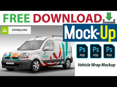 Vehicle Wrap MockUp PSD File Free Download | How to apply Car Wrap mockup in photoshop cc Video