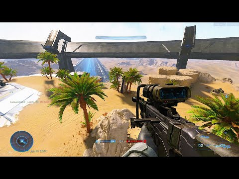 Bot Team Slayer on Behemoth - Halo Infinite Gameplay (Killtacular, Sharpshooter)