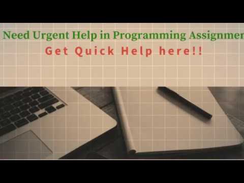 Quick Programming Assignment Help Programming Assignment Help
