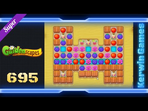 Gardenscapes Level 695 - Super Hard Level - No Boosters Gameplay