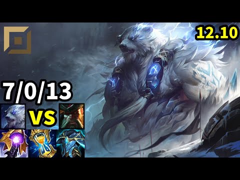 Volibear Top vs Gangplank - KR Grandmaster | Patch 12.10