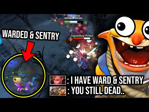 TECHIES BOSS!! INSANE Bully Enemy even under vision...