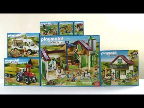 Unboxing Playmobil : La ferme (2019) – 70131, 70132, 70133, 70134, 70136, 70137, 70138
