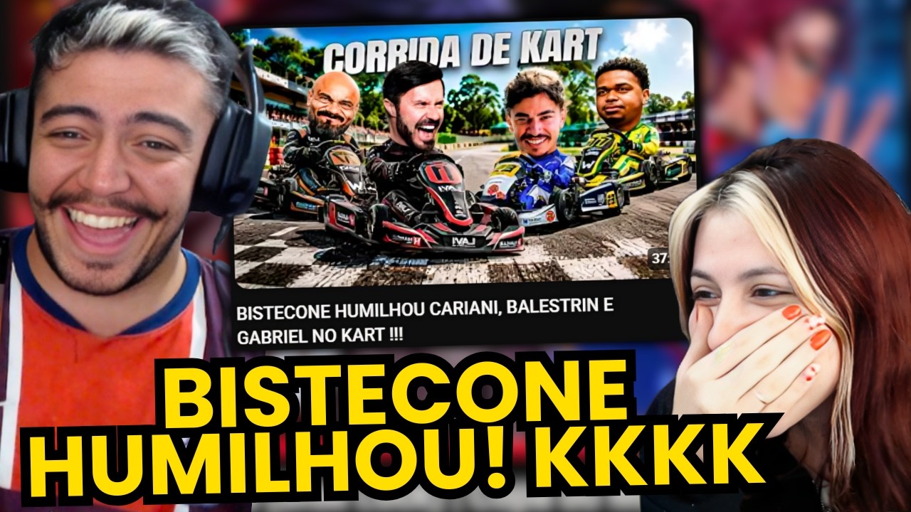 BISTECONE HUMILHOU CARIANI, BALESTRIN E GABRIEL NO KART!!! react