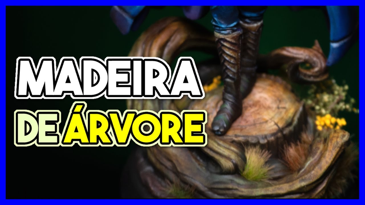 Como pintar efeito madeira / tronco de árvore