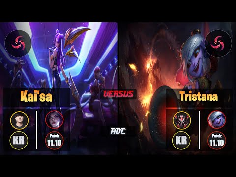 Ruler KAI'SA (ADC) [Hail of Blades] VS TRISTANA - Grandmaster KR Patch 11.10