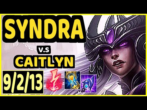 SYNDRA vs CAITLYN - 9/2/13 KDA BOTTOM ADC GAMEPLAY - EUW Ranked MASTER