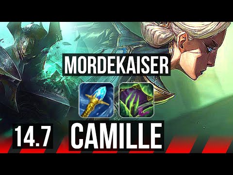 MORDEKAISER vs CAMILLE (TOP) | 1700+ games, 43k DMG, Godlike | BR Diamond | 14.7