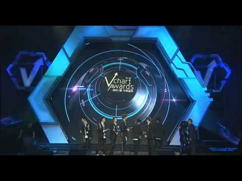 140415 Super Junior M - Awards + Break down, Swing @ V-Chart YYT Awards
