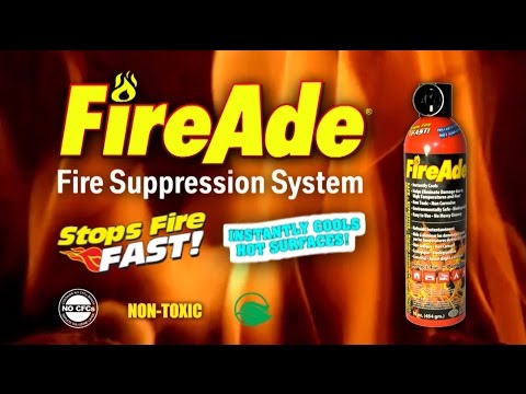 FireAde Fire Suppression System - the amazing fire extinguisher alternative
