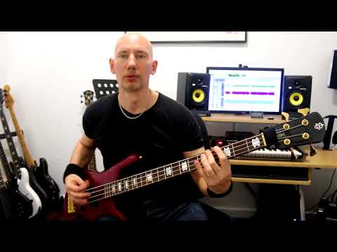 Dave Harrison bass guitar plectrum study #2