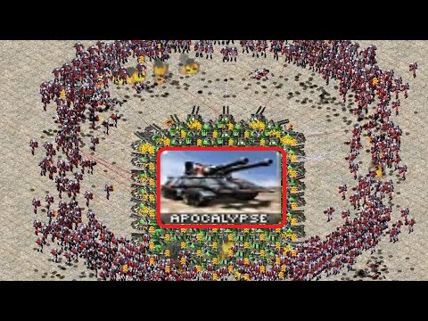100 Apocalypse surrounded by 1000 Rocketeers - Red Alert 2