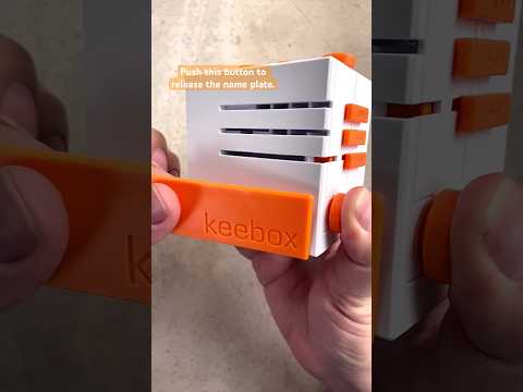 Push the button to release the name plate from the Puzzle Box. #puzzlebox