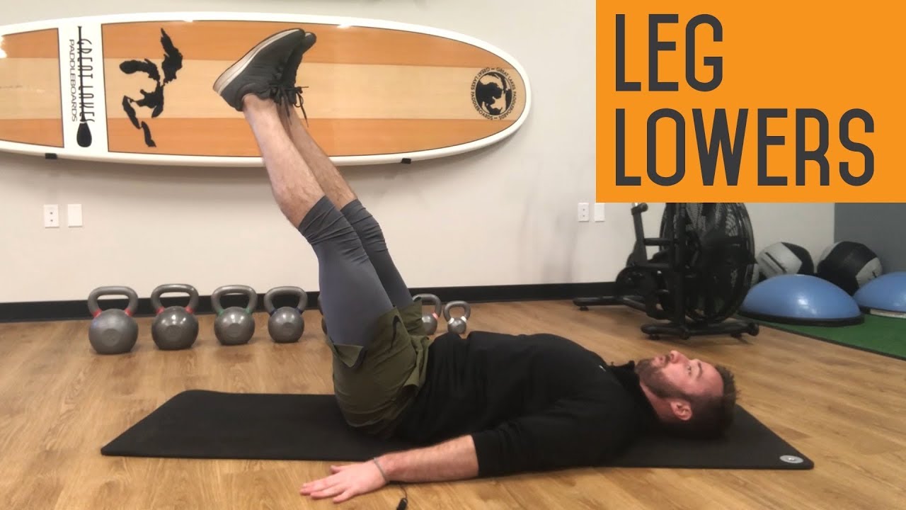 Leg Lowers | Core Strength Exercise - YouTube