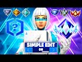 Unranked To Unreal Console Speedrun Using SIMPLE EDIT Fortnite Ranked