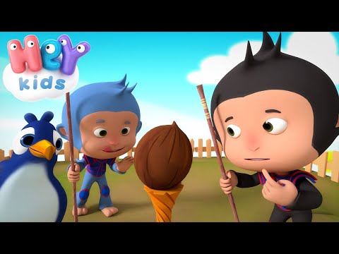 Die Affen rasen durch den Wald 🙈 Wo ist die kokosnuss? 🥥 Kinderlieder deutsch - HeyKids