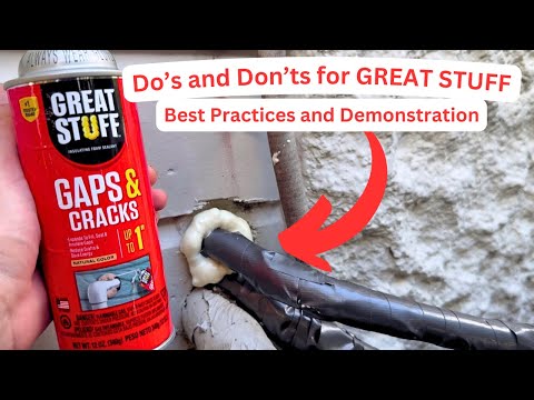 Best Tips for Using Great Stuff Expanding Foam | How to Use Foam Sealer | AC Line Insulation