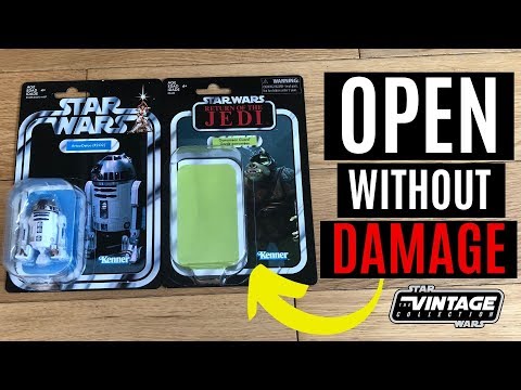 How to Open Star Wars Figures Without Damaging the Card Back (Vintage Collection)