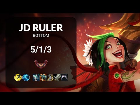 JD Ruler Jinx vs Kai'Sa BOTTOM - KR GRANDMASTER Patch 13.13