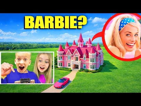 😱 I filmed BARBIE's pink house 🧜‍♂️ with a DRONE in REAL LIFE 👺