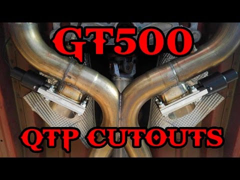 Shelby Gets Cutouts! (QTP Electric Low Profile Cutouts)
